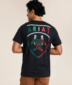 Tops|Graphic T-Shirts | Ariat Viva La Tricolor T-Shirt Black