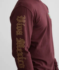 Freedom Ranch Viva Nation T-Shirt Burgundy Hot