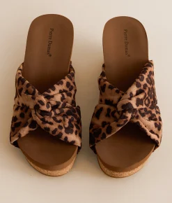 Shoes | Pierre Dumas Vivian Leopard Wedge Sandal Leopard Suede