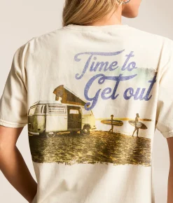 Tops | PHILCOS Volkswagen Time To Get Out T-Shirt Cream