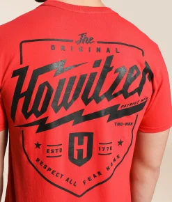 Howitzer Voltage T-Shirt Equestrian Red Crystal Wa Hot