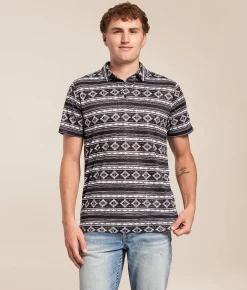 Tops | Ariat Wade Fitted TEK Polo Black