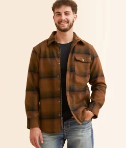 Dakota Grizzly Wade Plaid Shacket Tinder