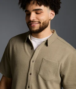 Tops | Outpost Makers Waffle Athletic Knit Shirt Vetiver