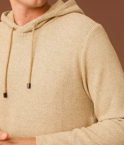Tops | Outpost Makers Waffle Knit Hoodie Corn Stalk Arctic Wolf