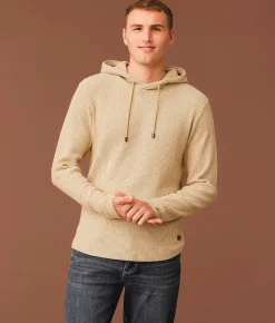 Tops | Outpost Makers Waffle Knit Hoodie Corn Stalk Arctic Wolf