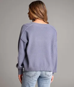 BKE Waffle Knit Sweater Tempest Discount