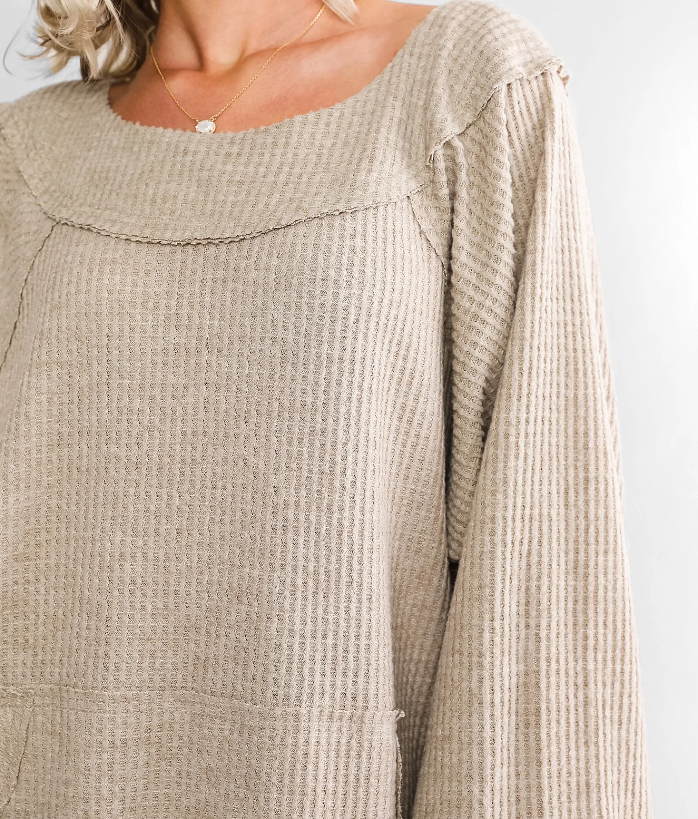 Tops | BKE Waffle Knit Top Baked Apple