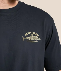 Salty Crew Wahoo Stamp Vintage T-Shirt Vintage Black Clearance