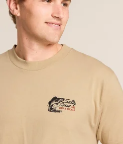 Salty Crew Walleye Lake T-Shirt Sand