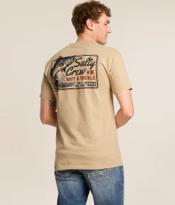 Salty Crew Walleye Lake T-Shirt Sand