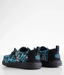 Shoes | HEYDUDE™ Wally Blue Palms Shoe Blue Multi