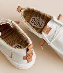 Shoes | HEYDUDE™ Wally Break Almond Shoe Off White