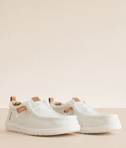Shoes | HEYDUDE™ Wally Break Almond Shoe Off White
