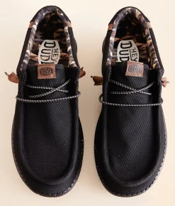 HEYDUDE™ Wally Break Bear Shoe Black Hot