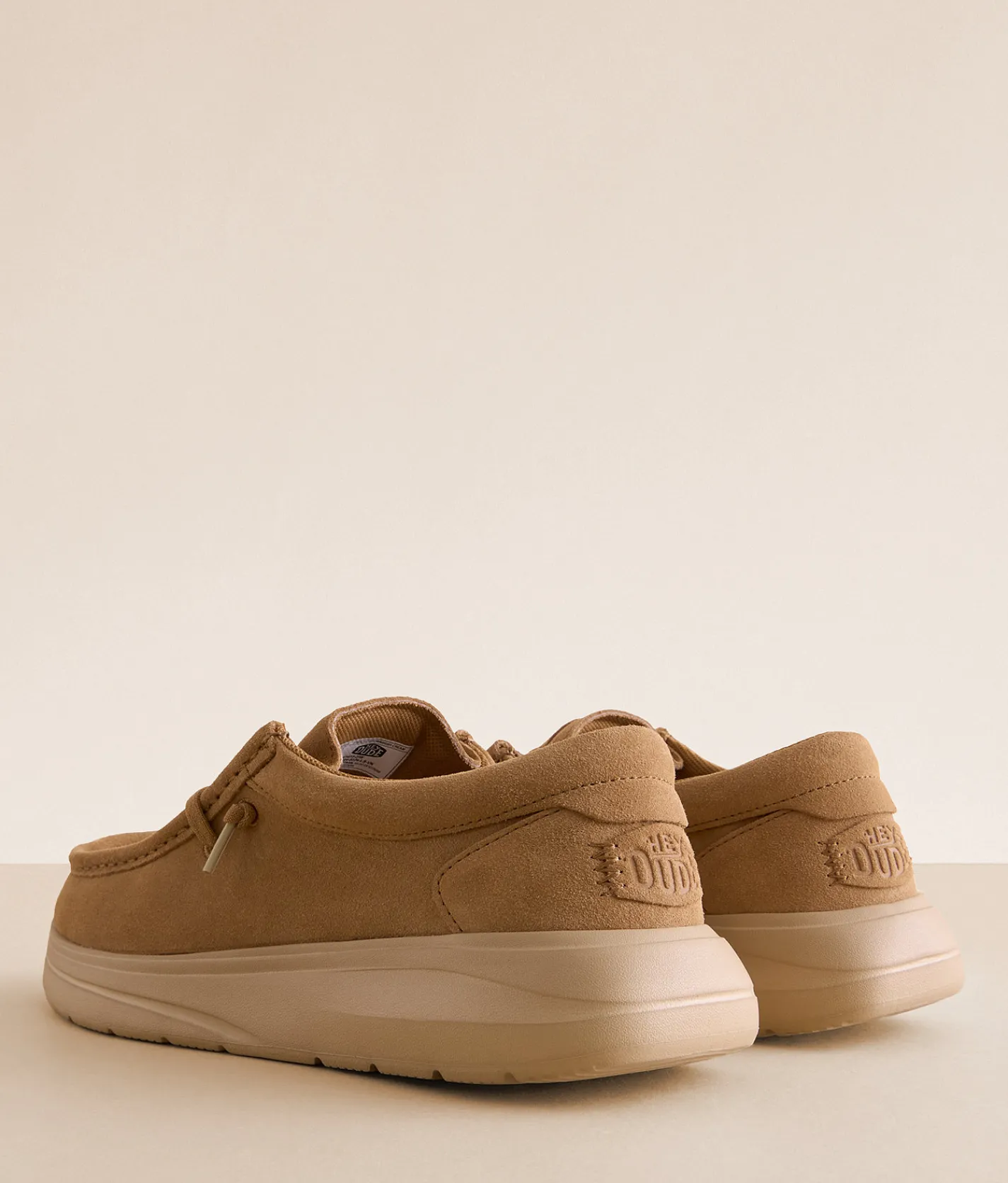 Shoes | HEYDUDE™ Wally Comf Suede Shoe Tobacco Brown Irish Cream
