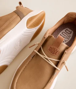 Shoes | HEYDUDE™ Wally Drift Classic Shoe Sepia Tint White