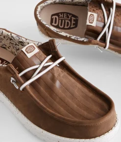 Shoes | HEYDUDE™ Wally Embossed Flag Shoe Brown