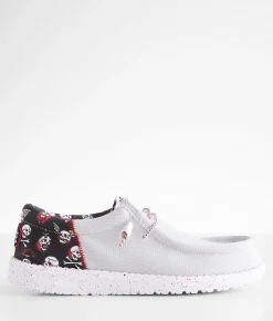 HEYDUDE™ Wally Funk Bones Shoe Grey Multi Clearance
