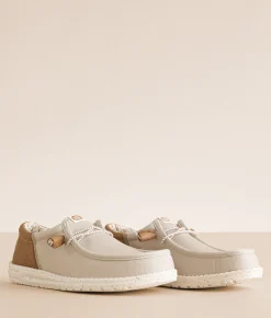 HEYDUDE™ Wally Funk Break Oklahoma Leather Shoe Tan Discount