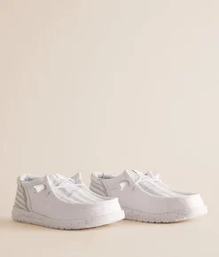 HEYDUDE™ Wally Funk Break Patriotic Shoe White Grey