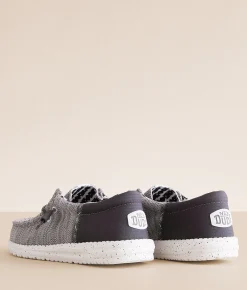 HEYDUDE™ Wally Funk Break Platinum Shoe Light Grey New