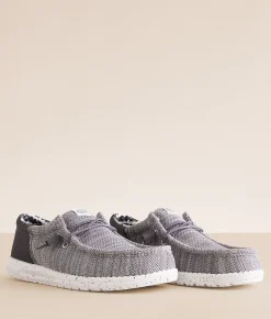 HEYDUDE™ Wally Funk Break Platinum Shoe Light Grey New