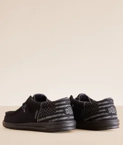 HEYDUDE™ Wally Funk Break Trust Shoe Black Grey Hot