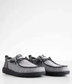 HEYDUDE™ Wally Funk Carp Shoe Grey Black Sale