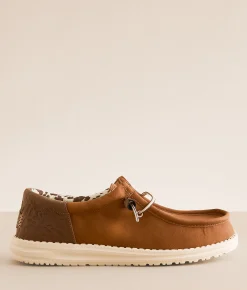 HEYDUDE™ Wally Funk Cattle Shoe Brown Clearance