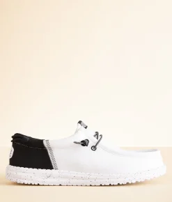 Shoes | HEYDUDE™ Wally Funk Domino Shoe White Black