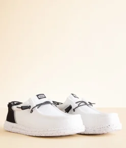 Shoes | HEYDUDE™ Wally Funk Domino Shoe White Black