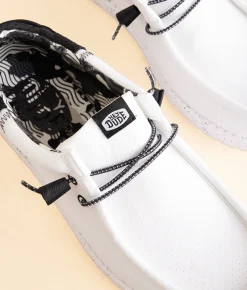 Shoes | HEYDUDE™ Wally Funk Domino Shoe White Black