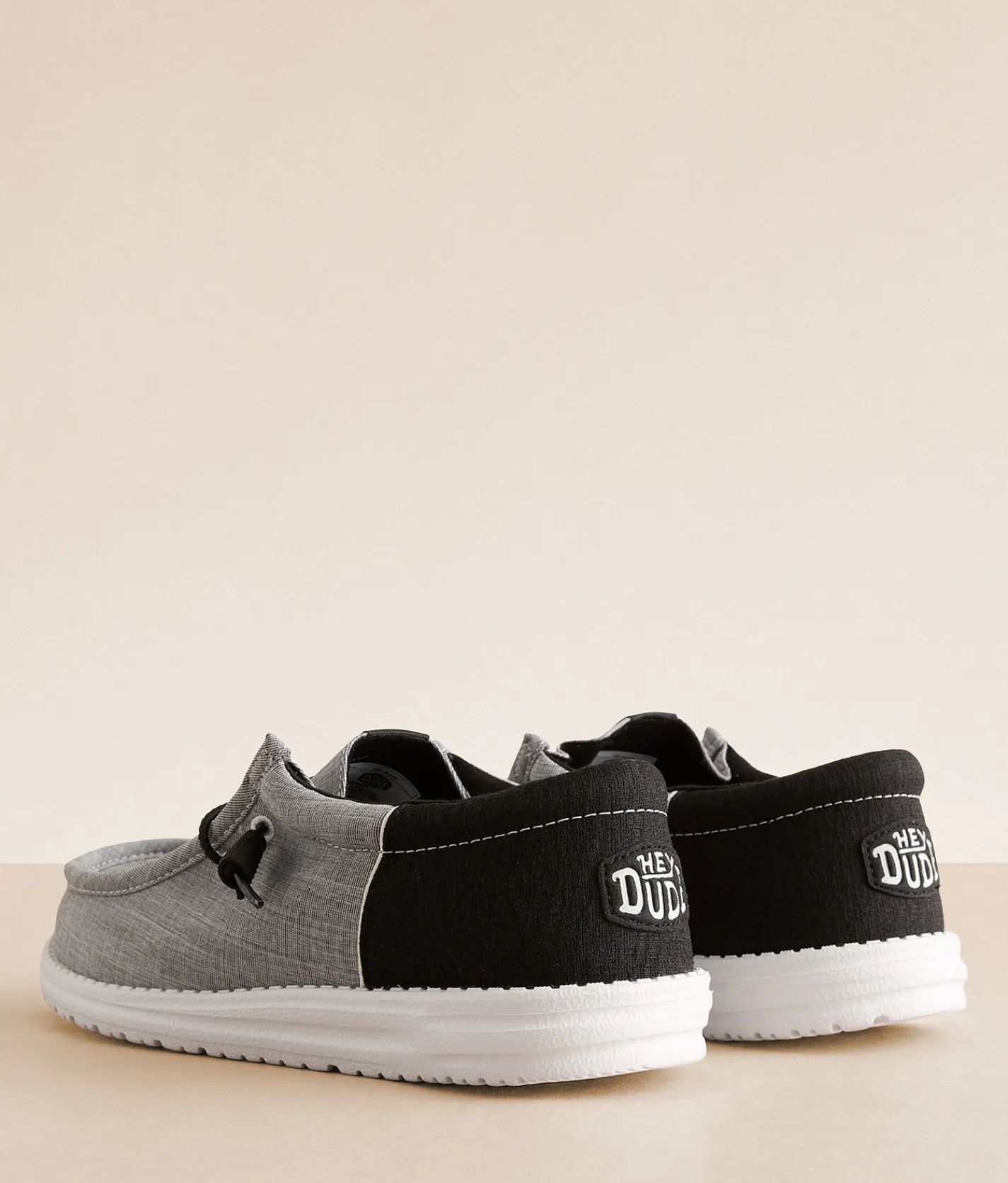 HEYDUDE™ Wally Funk Heron Shoe Grey Black Outlet