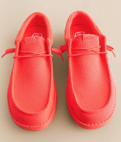 Shoes | HEYDUDE™ Wally Funk Mono Shoe Fiery Coral