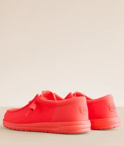 Shoes | HEYDUDE™ Wally Funk Mono Shoe Fiery Coral