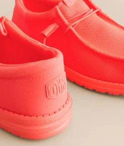Shoes | HEYDUDE™ Wally Funk Mono Shoe Fiery Coral