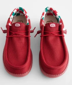 Shoes | HEYDUDE™ Wally Funk Red Shoe Varsity Red Multi