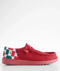 Shoes | HEYDUDE™ Wally Funk Red Shoe Varsity Red Multi