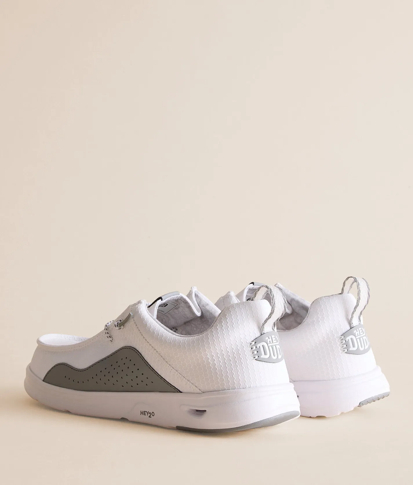 Shoes | HEYDUDE™ Wally HEY2O Topo Shoe White Grey