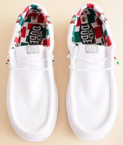 Shoes | HEYDUDE™ Wally Mexico Pride Shoe White