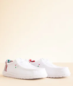Shoes | HEYDUDE™ Wally Mexico Pride Shoe White