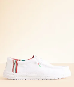 Shoes | HEYDUDE™ Wally Mexico Pride Shoe White