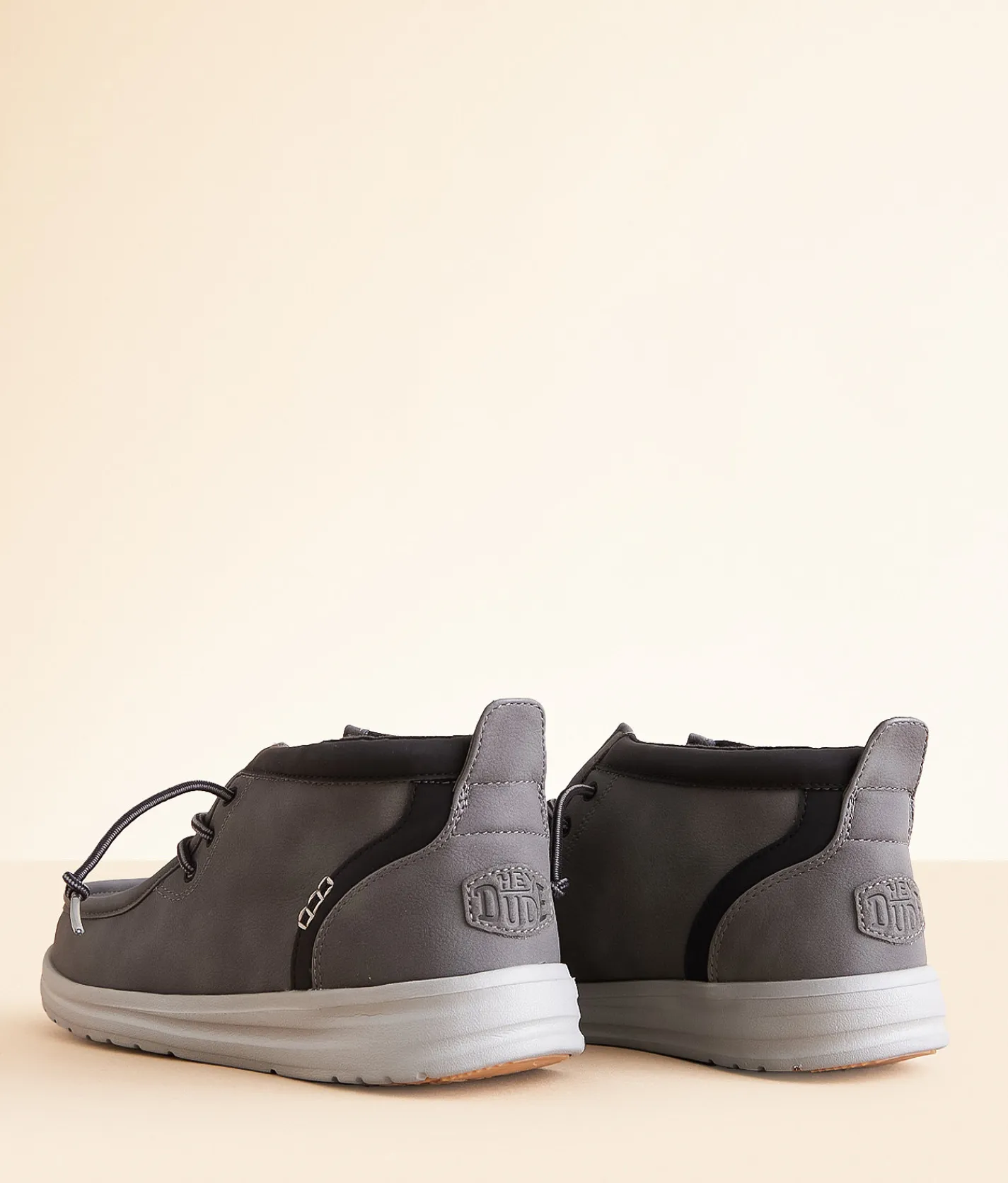 HEYDUDE™ Wally Mid Gripr Classic Shoe Grey Black Best