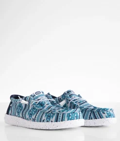 HEYDUDE™ Wally Navy Blanket Shoe Navy Multi Best