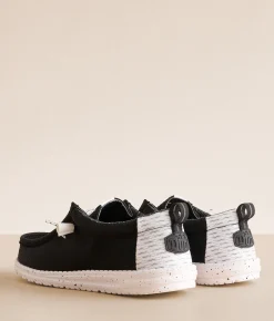 HEYDUDE™ Wally Panda Shoe Black Grey New