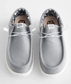 Shoes | HEYDUDE™ Wally Perforated Shoe Grey