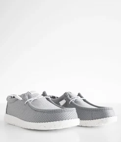 Shoes | HEYDUDE™ Wally Perforated Shoe Grey
