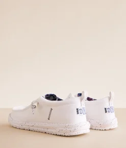 HEYDUDE™ x Departwest Wally Skull Bloom Shoe Light Grey New