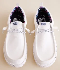 HEYDUDE™ x Departwest Wally Skull Bloom Shoe Light Grey New